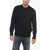 Off-White Crew Neck Arrow Cross Mohair Blend Sweater Black