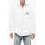 Palm Angels Brushed Cotton Monogram Zipped Hoodie White