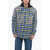 Off-White Seasonal Flannel Chain Arrow Jacket With Padding Multicolor