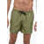 Tagliatore Printed Logo Boxer Swimshort Military Green