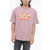 Diesel Distressed Effect Logo T-Wash-Poff-L1 T-Shirt Pink