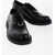 Neil Barrett Leather Derby Shoes With Piercing Black