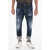 DSQUARED2 Distressed Cropped Sailor Denims With Embroideries 17,5Cm Blue