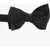 Neil Barrett Geometrical Patterned Silk Bow Tie Black