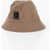 Neil Barrett Cotton Bucket Hat Brown