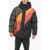 DSQUARED2 Turtleneck Down Jacket With Hidden Placket Multicolor