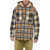 DSQUARED2 Icon Padded Overshirt With Shearling Lining Multicolor