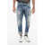 DSQUARED2 Printed Sailor Denims With Cuffs 17Cm Blue