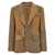 Ralph Lauren Polo Ralph Lauren Patchwork Single-Breasted Blazer BROWN