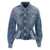 Balmain Balmain Peplum Denim Jacket BLUE