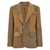 Ralph Lauren Patchwork single-breasted blazer Brown