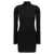 COURRÈGES 'Solar Light Rib' dress Black