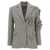 Ermanno Scervino Floral embroidery single-breasted blazer Gray