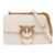 Pinko -Shoulder Mini Love Bag BIANCO SETA-ANTIQUE GOLD