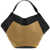 Khaite Lotus Medium Canvas Tote Bag BLACK / HONEY