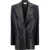 Magda Butrym Leather Blazer Jacket BLACK