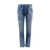 Dolce & Gabbana Cotton jeans with ripped effect Blue