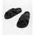 Off-White Tape Design Cloud Criss Cross Sliders Black