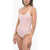 Moncler All-Over Logoed One-Piece Swimsuit White