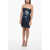 DSQUARED2 Paint Effect Denim Mini Dress Blue