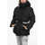 DSQUARED2 Turtleneck Down Jacket With Logoed Belt Black