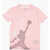 Nike Air Jordan Crew-Neck T-Shirt With Gradient Print Pink