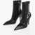 Off-White Cut-Out Crescent Leatyher Booties 10Cm Black