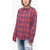 DSQUARED2 Cotton Flannel Shirt With Tartan Pattern Red