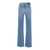 MOTHER 'The Kick It' Light Blue Straight Jeans In Denim Woman BLUE