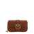 Pinko 'Love One Pocket' Brown Shoulder Bag With Logo Detail In Smooth Leather Woman BROWN