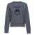 Pinko 'Burgos' Grey Crewneck Sweater With Logo On The Front In Wool Woman GREY