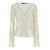 ROTATE Birger Christensen White Long Sleeve Top With Sequins In Recycled Fabric Woman WHITE