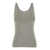 TOTÊME Grey U Neck Tank Top In Lightweight Knit Woman GREY