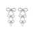 Self-Portrait Self-Portrait Bow Pear Earring SILVER