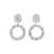 Self-Portrait Self-Portrait Crystal Hoop Earring SILVER