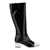 CAREL PARIS 'Malaga' Black Boots With Contrasting Toe In Patent Leather Woman Black