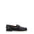 Sebago 'Joe' Black Pull-On Loafers With Horsebit Detail In Leather Man Black