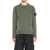 Stone Island Stone Island Green Wool Crewneck Sweater With Logo Patch GREEN