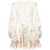 ZIMMERMANN Zimmermann Floral Print Linen Mini Dress Beige