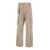 CULTURA Beige Cargo Pants With Logo Patch In Cotton Man Beige