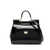 Dolce & Gabbana Dolce & Gabbana Sicily Large Shiny Leather Handbag Black