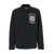 Kenzo Black Overshirt With Tiger Embroidery In Tech Fabric Man Black