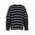 JUUN.J Black And White Crewneck T-Shirt With Double Layered Sleeves In Cotton Man Black