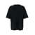 JUUN.J Black Oversize T-Shirt With Rear Graphic Print In Cotton Man Black