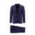 Tagliatore Virgin wool suit with removable iconic brooch Blue