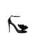 Dolce & Gabbana Satin sandals with floreal application Black