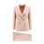 Tagliatore Linen tailleur with metal buttons Pink