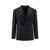 Tagliatore Tuxedo with satin peak lapel Black