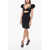 DSQUARED2 Cut-Out Goth Sheath Dress With Feathered Detail Black