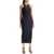 COPERNI Shiny Jersey Midi Dress In BLACK